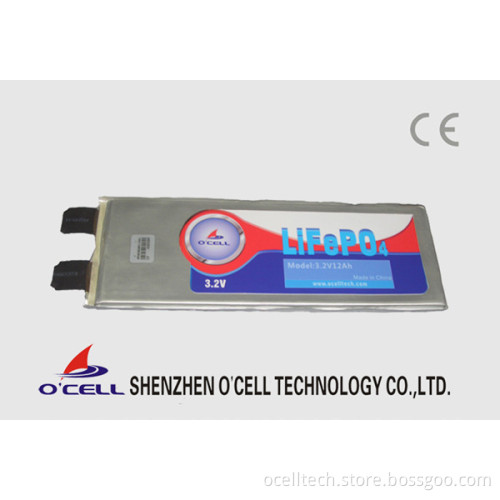 li ion LiFePO4 3.2v 10ah pouch prismatic cell